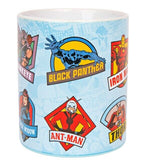 MARVEL BADGES 14OZ CERAMIC MUG