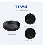 Tervis Deadpool 24oz Double Wall Insulated Tumbler W/Travel Lid Marvel