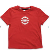 Marvel Avengers Iron Man Arc Reactor Glowing Kids PJs Short Set Sz 4