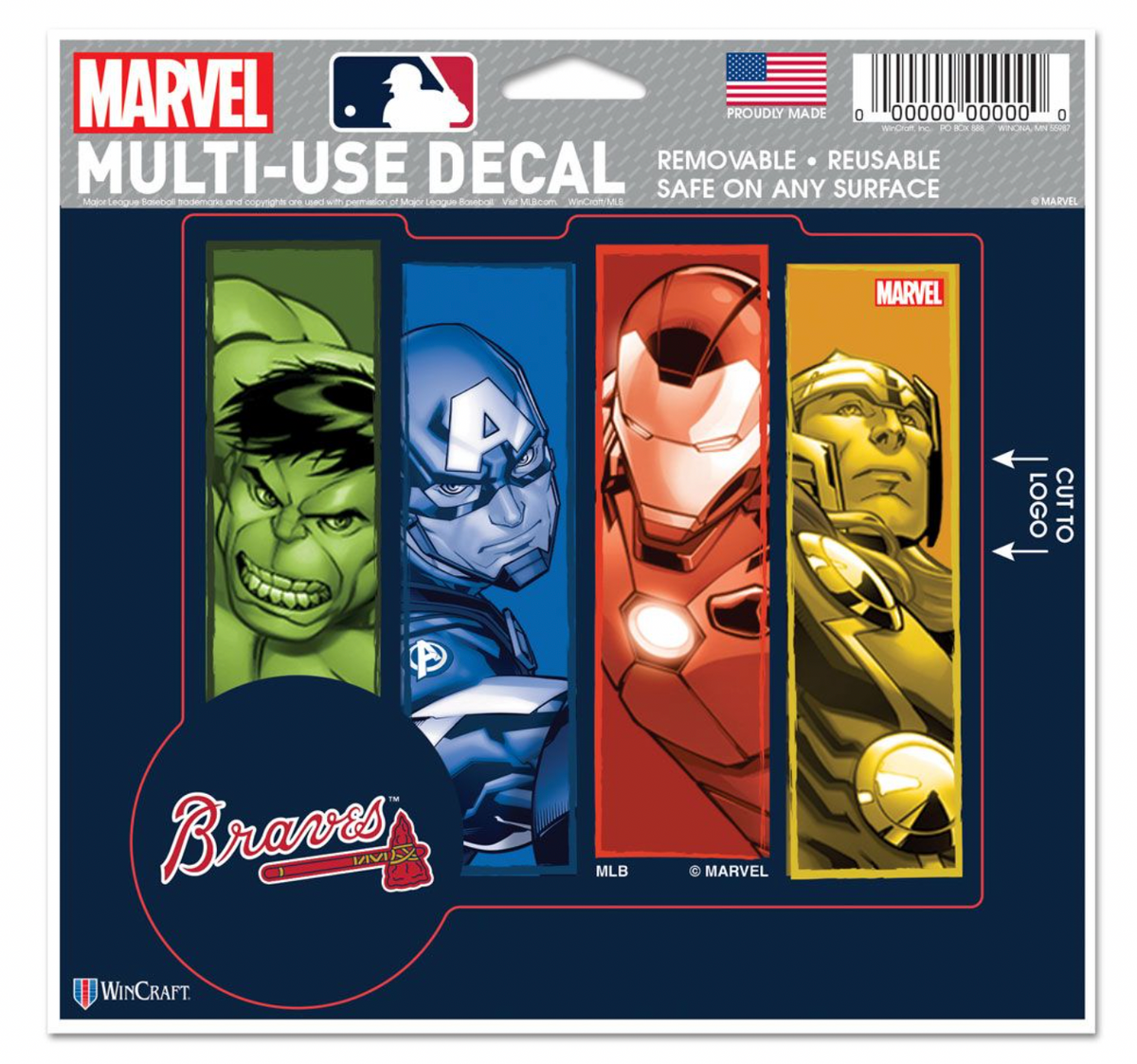 Atlanta Braves MARVEL MULTI-USE DECAL 5 x 6 – The Odd Assortment