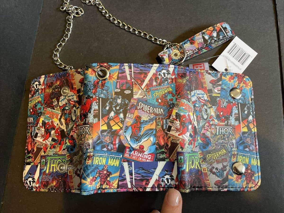 Marvel Avengers Comic Book Cover Trifold Wallet W/Chain New – The Odd  Assortment