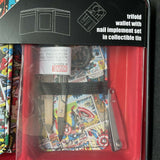 Marvel Comics Men's Trifold Wallet  And Nail Implement Set - Capt America