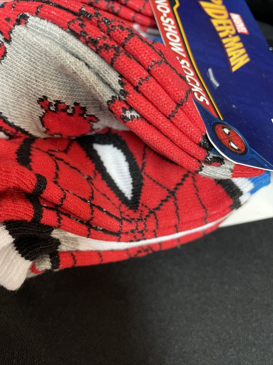 Marvel Spiderman Face Pose Kids Socks 10 Pairs Size 4-6 – The Odd Assortment