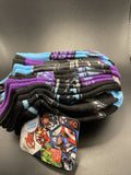 Marvel Black Panther Boys M (9-2.5 shoe Sz) No Show Socks 8 Pairs
