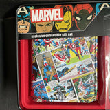 Marvel Comics Men's Trifold Wallet  And Nail Implement Set - Capt America
