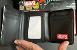 Marvel Comics Men's Trifold Wallet  And Nail Implement Set - Capt America
