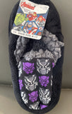 Marvel Black Panther Kids Fuzzy Babba Slipper Socks S/M Shoe Sz 8-13