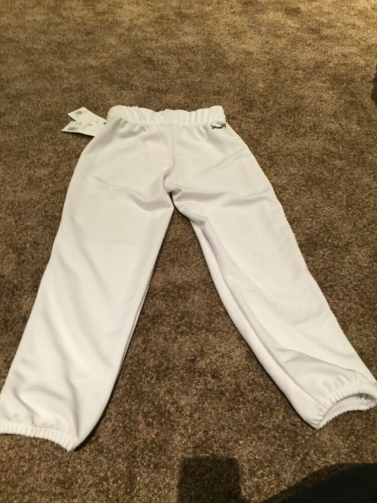 Intensity Women s Softball Pants N5300 White with Yellow Writing