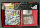 Marvel Comics Men's Trifold Wallet  And Nail Implement Set - Capt America