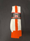 ALLESON ATHLETIC TEAM SOCKS WHITE/ORANGE  SZ 8-10 Baseball NEW