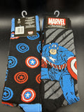 Marvel Captain America Crew Socks Pack of  2 Pairs Shoe Size 6-12