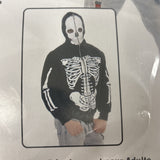 Men's Adult Lg 42-44 Skeleton Costume Hoodie Sweatshirt3