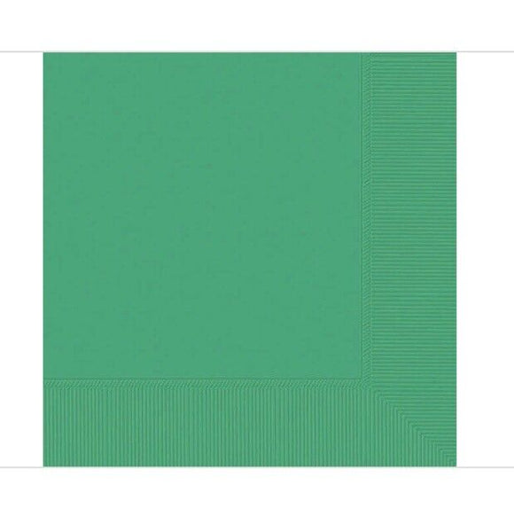 Festive Green 3-Ply Beverage Napkins | Pack of 50 | Party Supply