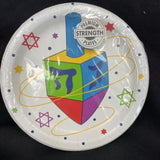 Hanukkah Plates Dreidel Design Hanukkah 8 Dessert Plates 6 7/8”