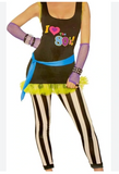 Women's 80's Rocker Chick Costume Standard Size Fits 6-121