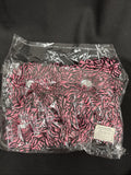 Lot Of 12 4” Pink & Black Zebra Craft Flowers w/ 1” Center Rhinestone0
