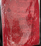 Leg Avenue Women  Sheer Rhinestone Catsuit Costume Piece Red Small