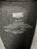 Marvel Heroes Youth T-Shirt Charcoal Heather Size Large