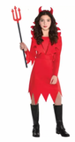 Devious Devil Girl's Halloween Costume Medium 8-10