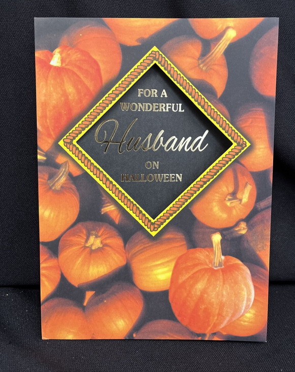 Happy Halloween Husband Greeting Card w/Envelope