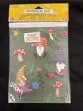 Party Gnomes Happy Birthday Treat Bags Paper 8.75" x 6.5" 8 Pack Party