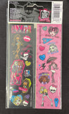 Monster High Stickers 8 Strips New Cleo De Nile Frankie Stein Lagoona Blue 2011