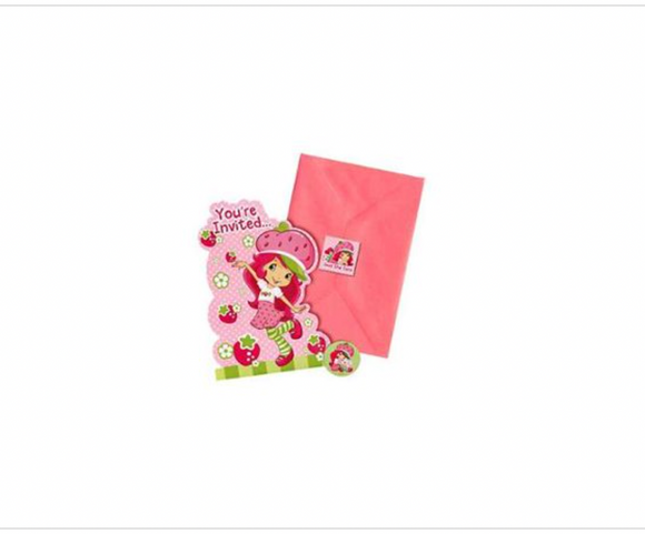 Strawberry Shortcake Invitations W/ Envelopes (8ct)