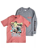 Marvel Avengers Long Sleeve & Short Sleeve Graphic T-Shirt 2Pack Size XXL (18)