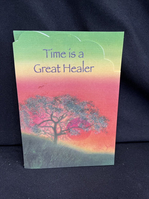 Broken Heart Time Healing Greeting Card w/Envelope