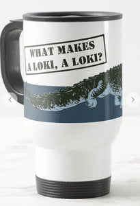 Alligator Loki Illustration Travel Mug Stainless Steel Marvel