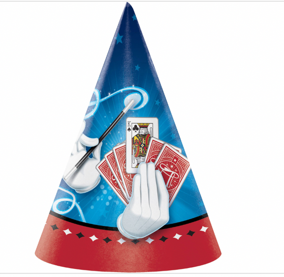 Magic Party Magician Illusion Trick Kids Birthday Party Favor Paper Cone Hats