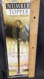 Acrylic Mirror Cake Topper Party Supplies - Gold 0
