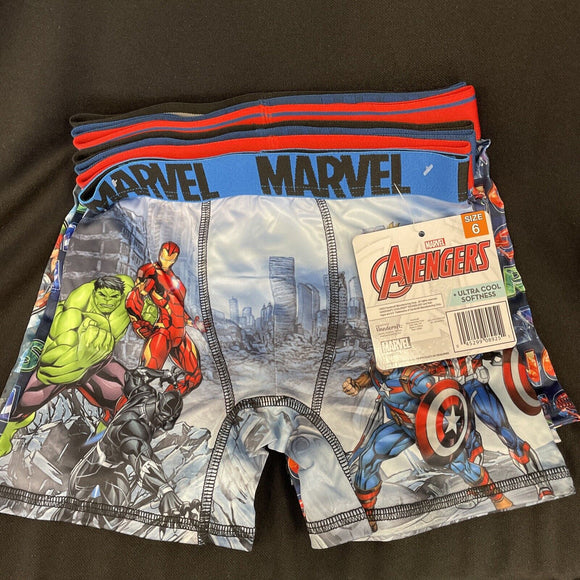 Marvel Hero Avengers Underwear 7 Pair  Multipack Size 6