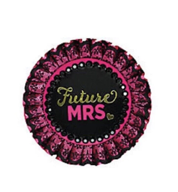 Bachelorette Party Sassy Bride Future Mrs. Deluxe Button 1 Pc