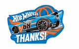 Hot Wheels Wild Racer Postcard Thank Cards (8 Count) - Party Supplies