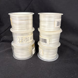 6x Rolls Of White Curly Ribbon  Each Roll Is 55ft1