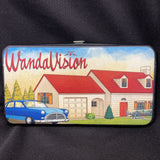 Wandavision Hinged Wallet-Wandavision Welcome To Westview Scene