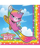 Rainbow Butterfly Unicorn Kitty Cute Kids Birthday Party 16 Luncheon Napkins