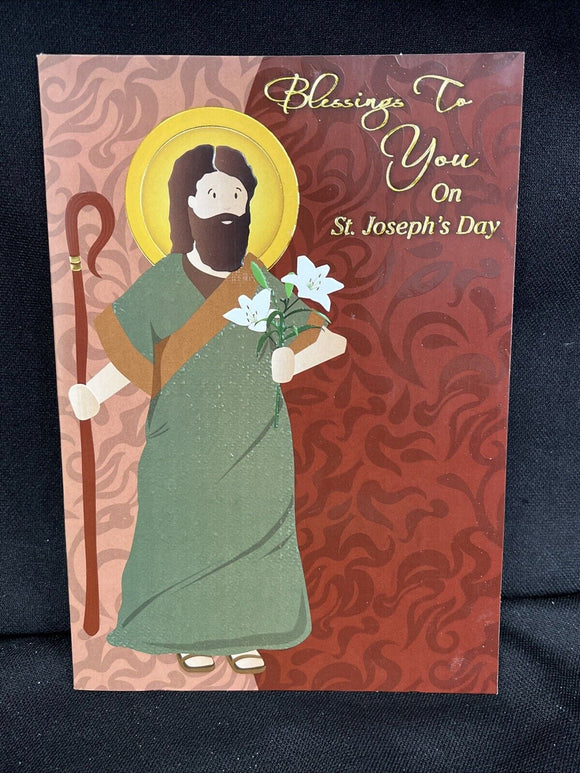 Happy St. Joseph's Day Greeting Card w/Envelope
