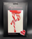 Sheer Candy Cane Holiday Striped Pantyhose Women's One Size Leg Avenue 7944