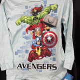 Marvel Avengers Graphic Kids Pants & Long Sleeve Pajama Set Size 6