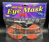 Forum Adult  Red Plaid  Eye Mask