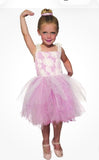 Ballerina Ballet Dancer Girl Pink Cute Fancy Dress Up Costume Size Med 8-100
