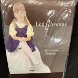 Girls White Fishnet Tights Size Large 7-10 By Leg Avenue