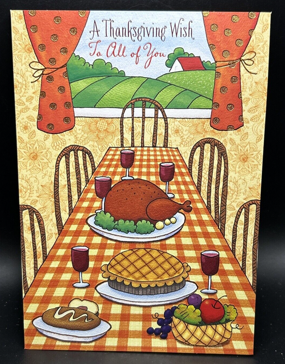 For All of You Thanksgiving Greeting Card w/Envelope