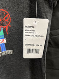 Marvel Heroes Youth T-Shirt Charcoal Heather Size Large