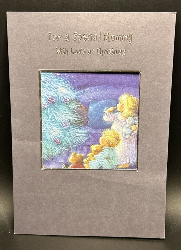 For Mommy From Kid Christmas Greeting Card w/Envelope