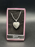 Heart Picture Locket With Love Necklace 16-18" Chain Lauren