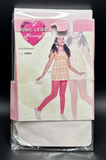 Music Legs Hosiery Girls Opaque Tights Pink Size Medium