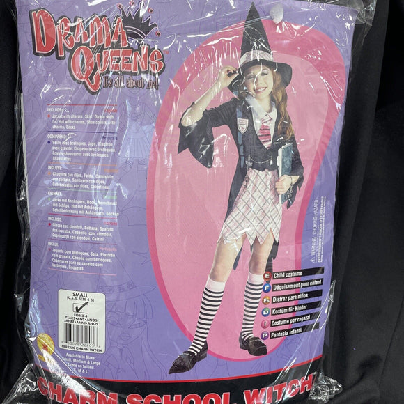 Kids Halloween Costume - Charm School Witch Size Small 4-6